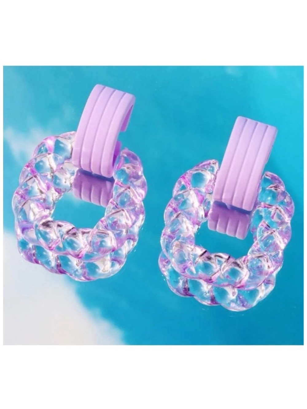 Geometric drop earrings